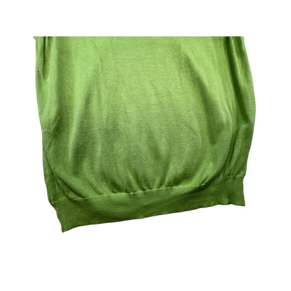 Kenneth Roberts Platinum Sleeveless Sweater Vest M Green Silk Blend - Picture 9 of 10